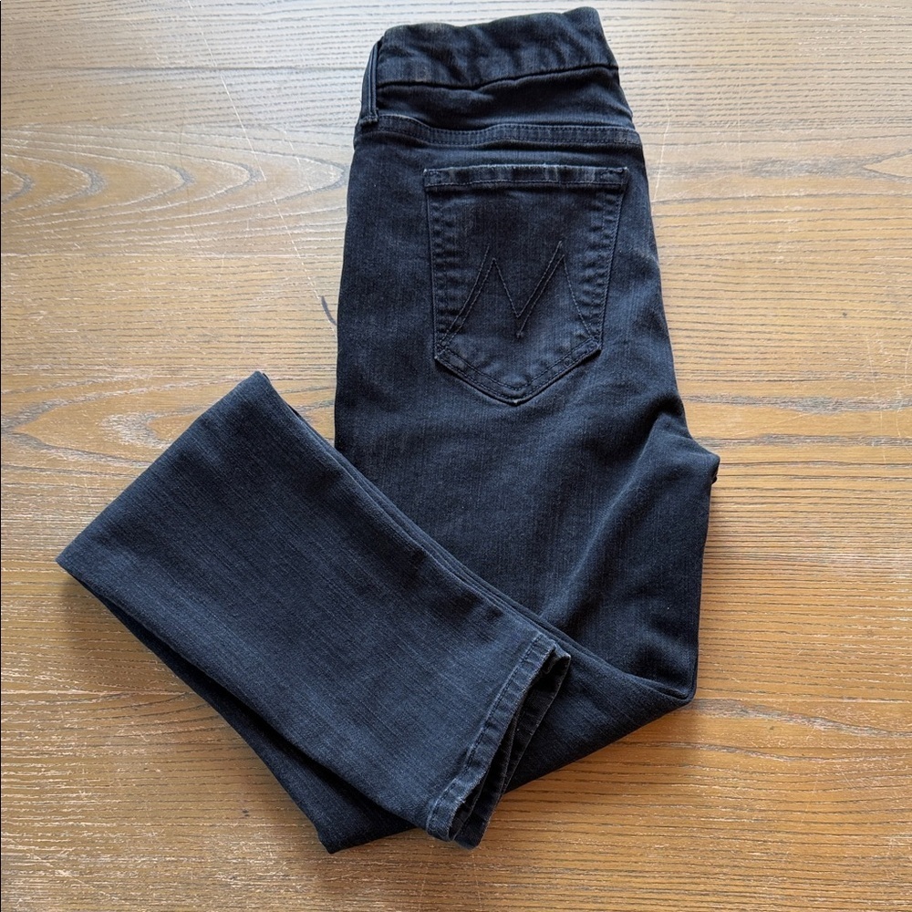 MOTHER Women's Dark Denim Straight Leg Jeans